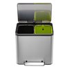 Pedaalemmer EKO EcoCasa Recycler 15+15 liter rvs foto