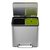 Pedaalemmer EKO EcoCasa Recycler 15+15 liter rvs