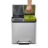 Pedaalemmer EKO EcoCasa Recycler 15+15 liter rvs foto