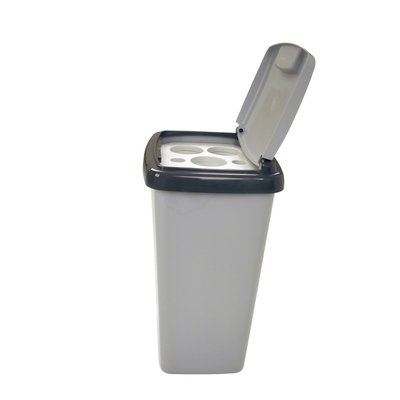 Afvalbak Vepa Bins bekerinzet 5-gaats 50 liter grijs