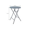 Table haute BRASQ 80cm BT100 gris Photo
