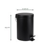 Pedaalemmer BRASQ 3 liter zwart foto