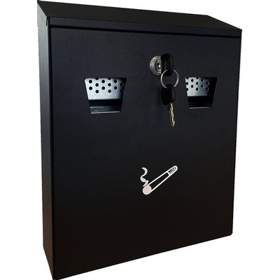 Cendrier mural BRASQ 32x26cm noir