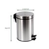 Pedaalemmer BRASQ 3 liter rvs foto
