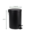 Pedaalemmer BRASQ 12 liter zwart foto