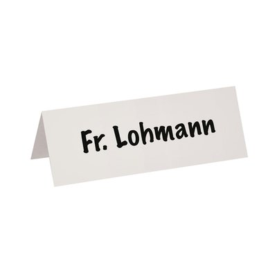 Tafelnaambord MAUL karton 21x7,5cm wit 100 stuks