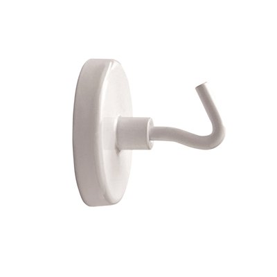 Aimant avec crochet MAUL 36mm résistance 6kg blanc 5 pièces