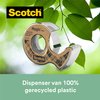 Plakband Scotch Magic 919 19mmx20m transparant + gerecyclede afroller foto