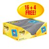 Memoblok 3M Post-it 655 76x127mm geel 16 + 4 gratis foto