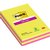 Memoblok 3M Post-it 584 127x203mm Super Sticky lijn assorti kleur 4 stuks