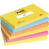 Memoblok 3M Post-it 655 76x127mm Energetic Colours 6 stuks foto