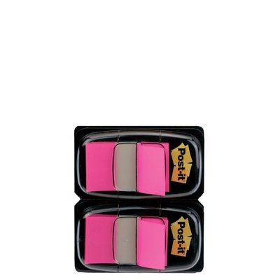 Indextabs 3M Post-it 680 25.4x43.2mm duopack roze 100 vel