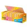 Memoblok 3M Post-it 654 76x76mm neon assorti 21 + 3 gratis foto
