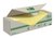 Memoblok 3M Post-it 654 76x76mm recycle geel 18 + 6 gratis