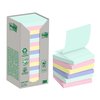 Memoblok 3M Post-it Z-Note R330 76x76mm recycle assorti kleur 16 stuks foto