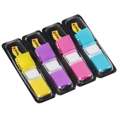 Marque-pages Post-it 683 11,9x43,2mm 4 couleurs 140 pièces