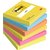 Memoblok 3M Post-it 654 76x76mm Energetic Colours 6 stuks
