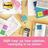 Memoblok 3M Post-it 654 76x76mm Energetic Colours 6 stuks foto