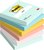 Memoblok 3M Post-it 654 76x76mm Beachside Colour 6 stuks