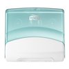 Distributeur chiffon de nettoyage Tork W4 Performance mural plié 654000 blanc/turquoise Photo