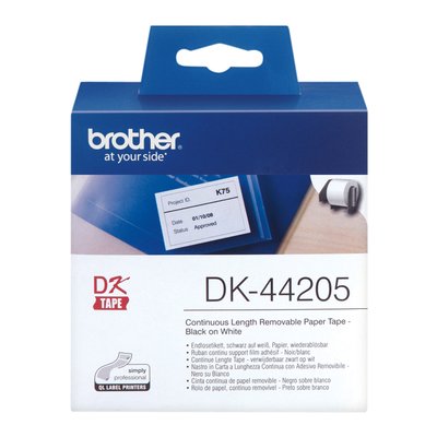 Etiquette Brother DK-44205 continu 62mm 1 rouleau 30m blanc