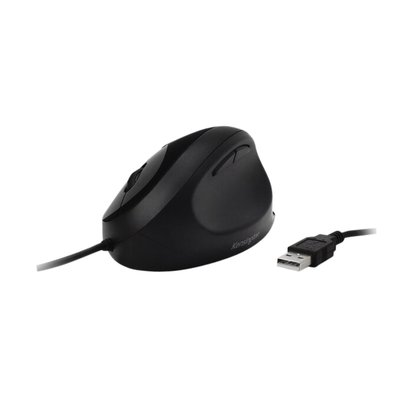 Muis Kensington pro fit ergo bedraad zwart