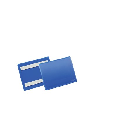 Documenthoes Durable zelfklevend A6 liggend blauw 50 stuks