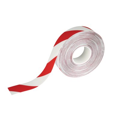Vloermarkeringstape DURALINE 50mmx30m rood-wit