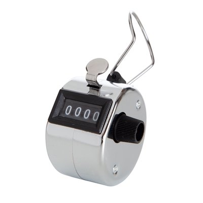 Compteur de personnes Perel avec chiffres de0 à 9999 argent