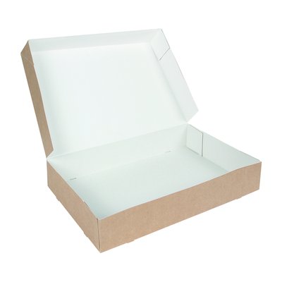 Cateringdoos IEZZY 46cm plasticvrij bruin 10 stuks