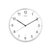 Horloge MAULsprint RC Ø30x5cm plastique blanc/blanc