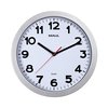 Horloge murale MAULstep Quartz Ø30x5cm plastique Argent/blanc silencieuse Photo