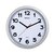 Horloge murale MAULstep Quartz Ø30x5cm plastique Argent/blanc silencieuse