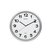 Horloge murale MAULstep Quartz Ø40x5cm plastique Argent/blanc silencieuse