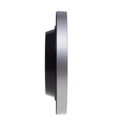 Wandklok MAUL Run RC Ø25x5cm kunststof zilver/wit incl batterij