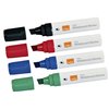 Whiteboardmarker Nobo Glide schuin assorti 10mm 4stuks foto
