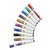 Whiteboardmarker Nobo Liquid ink rond assorti 3mm 10stuks