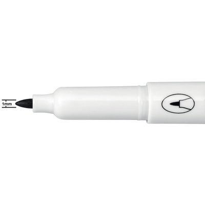 Marqueur tableau blanc Nobo Glide Fin 1mm noir 4 pièces