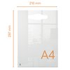 Mini tableau blanc portable Nobo A4 acrylique transparent Photo