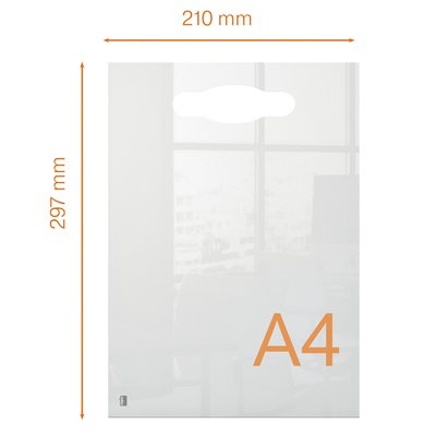 Mini tableau blanc portable Nobo A4 acrylique transparent