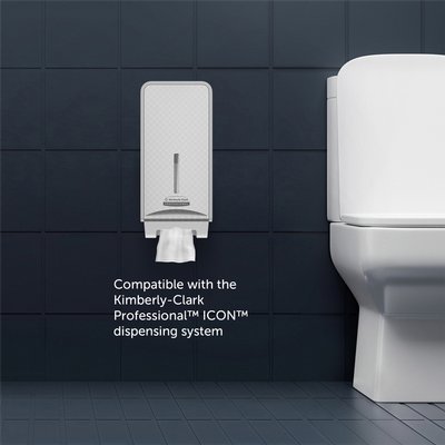 Toiletpapier Kleenex gevouwen 2-laags 110x186mm wit 8408
