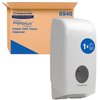 Toiletpapierdispenser Kimberly Clark Aquarius gevouwen wit 6946 foto
