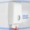 Toiletpapierdispenser Kimberly Clark Aquarius gevouwen wit 6946 foto