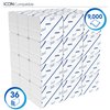Toiletpapier Scott Control gevouwen 2-laags 110x186mm wit 8508 foto