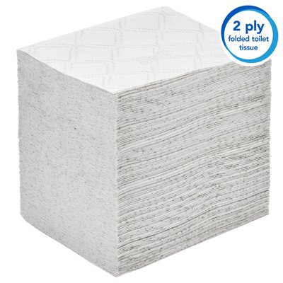 Toiletpapier Scott Control gevouwen 2-laags 110x186mm wit 8509