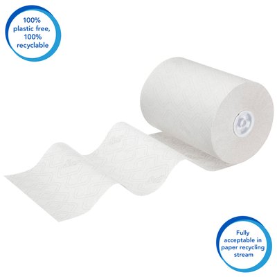 Handdoekrol Scott Essential Slimroll 1-laags 190m wit 6695