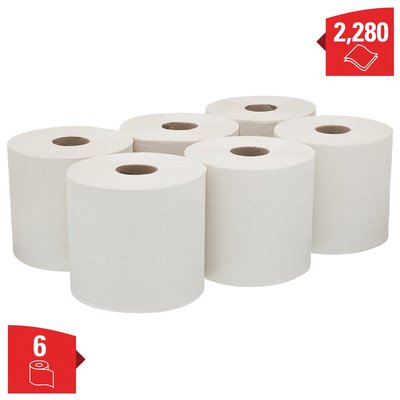 Poetspapier WypAll L20 2-laags 380 vel wit 7303