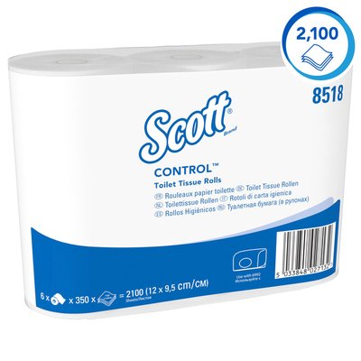 Toiletpapier Scott Control 3-laags 350 vel wit 8518
