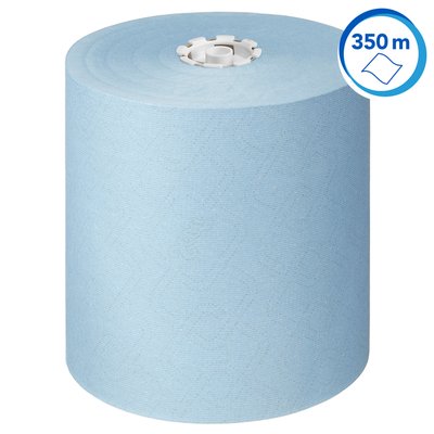 Handdoekrol Scott Essential 1-laags 350m blauw 6692