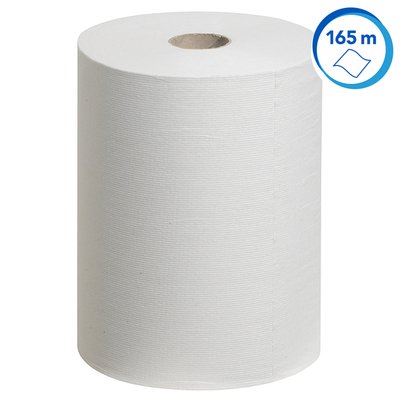 Handdoekrol Scott Control Slimroll 1-laags 165m wit 6657